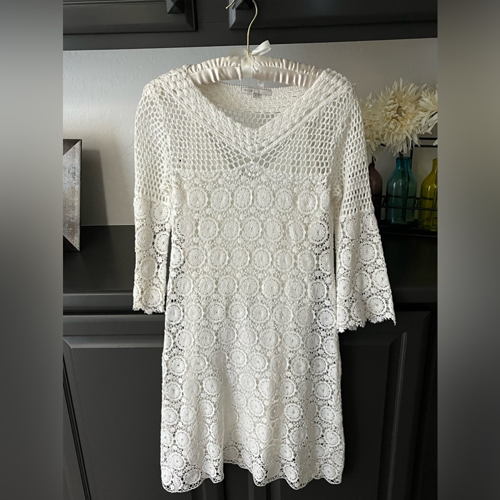 Maje Lace crochet mini dress